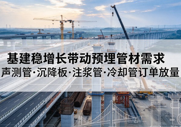 昭阳基建稳增长带动预埋监测管材需求，声测管、沉降板、注浆管订单持续放量