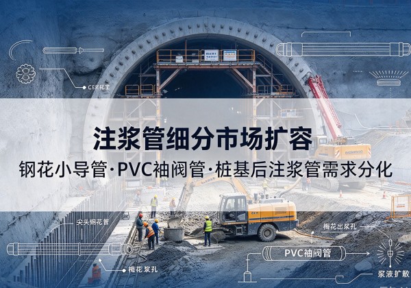 昭阳注浆管细分市场扩容，隧道钢花小导管、PVC 袖阀管、桩基后注浆管需求分化